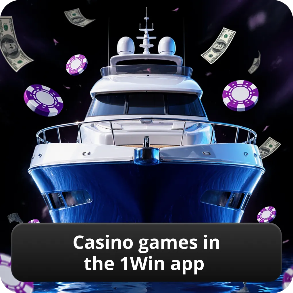 Casino games in the 1Win app
