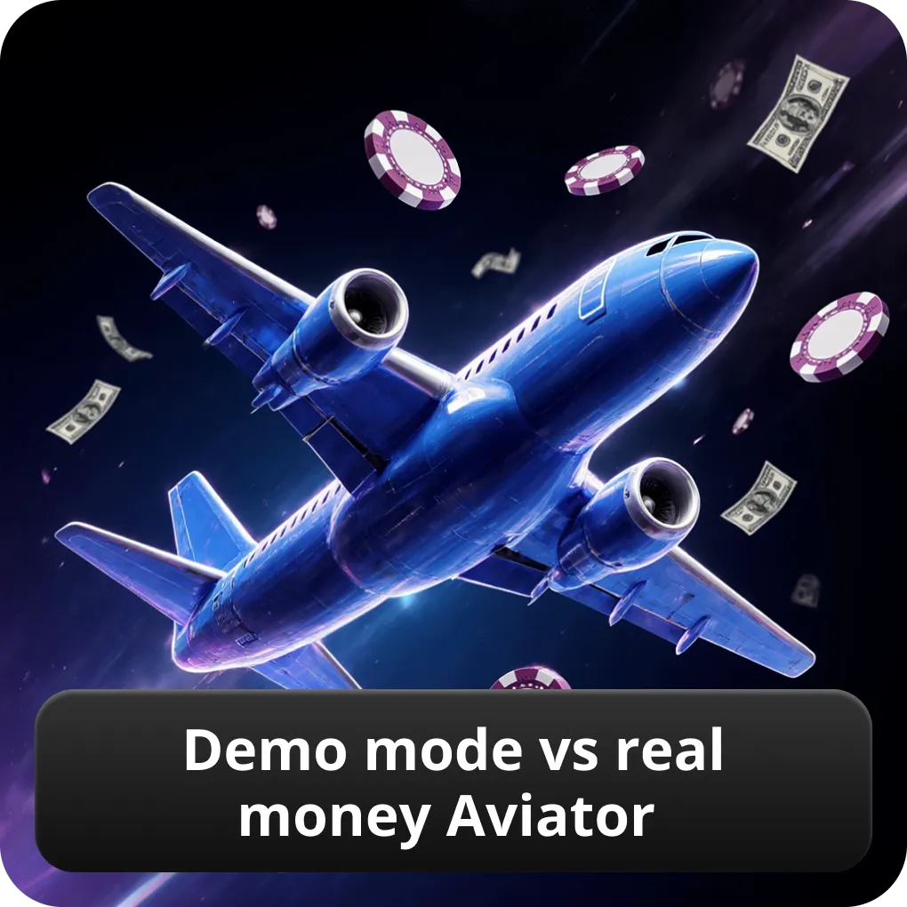Demo mode vs real money Aviator