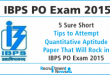 IBPS PO Exam 2015