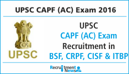 UPSC CAPF (AC) Exam 2016