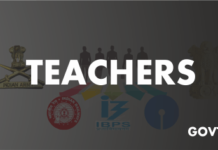 teachers govt jobs
